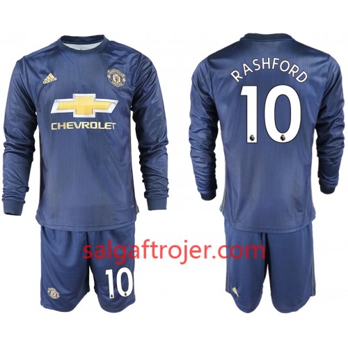 Manchester United Fodboldtrøjer RASHFORD 10 Børn 3. sæt 2018/19 Langærmet Manchester United Fodboldtrøjer RASHFORD 10 Børn 3. sæt 2018/19 Langærmet